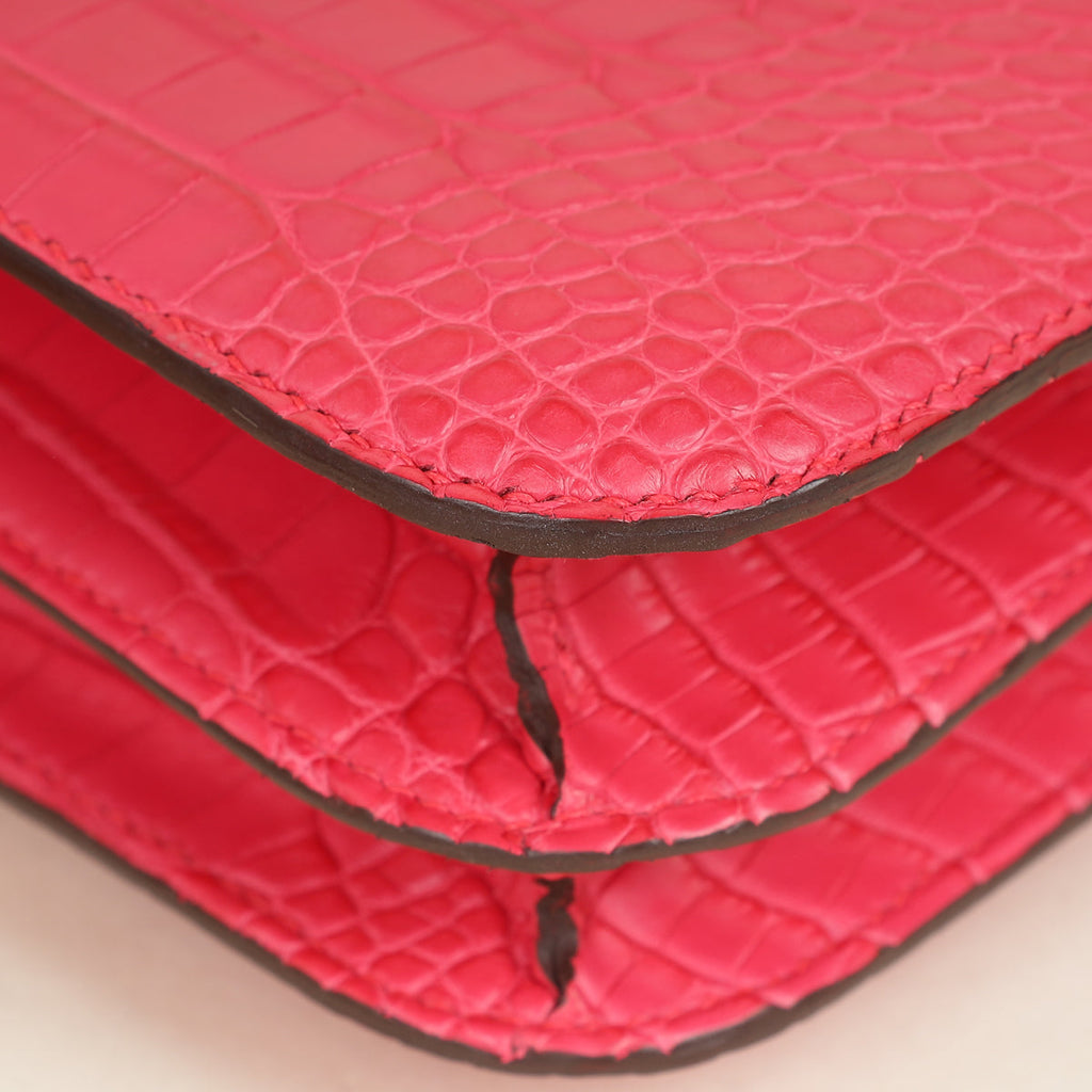 Hermes Rose Extreme Matte Constance III 18 Mini Bag