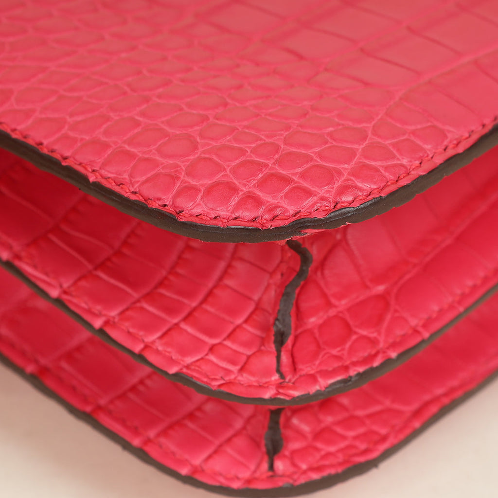 Hermes Rose Extreme Matte Constance III 18 Mini Bag
