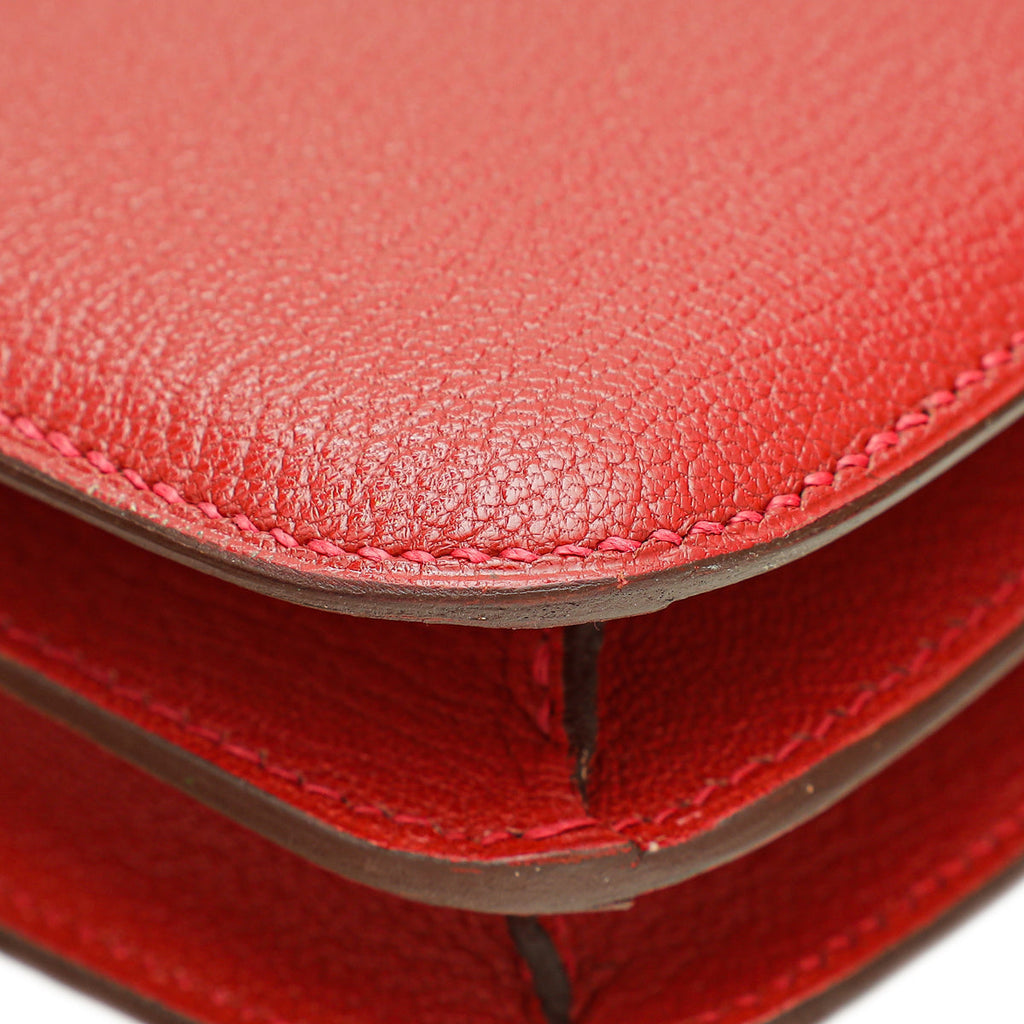 Hermes Rouge Casaque Constance 18 Bag