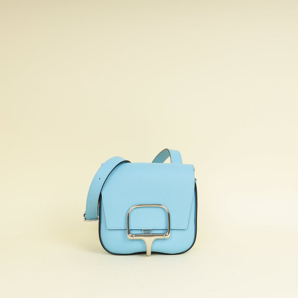 Hermes Blue Celeste Mini Della Cavalleria Bag