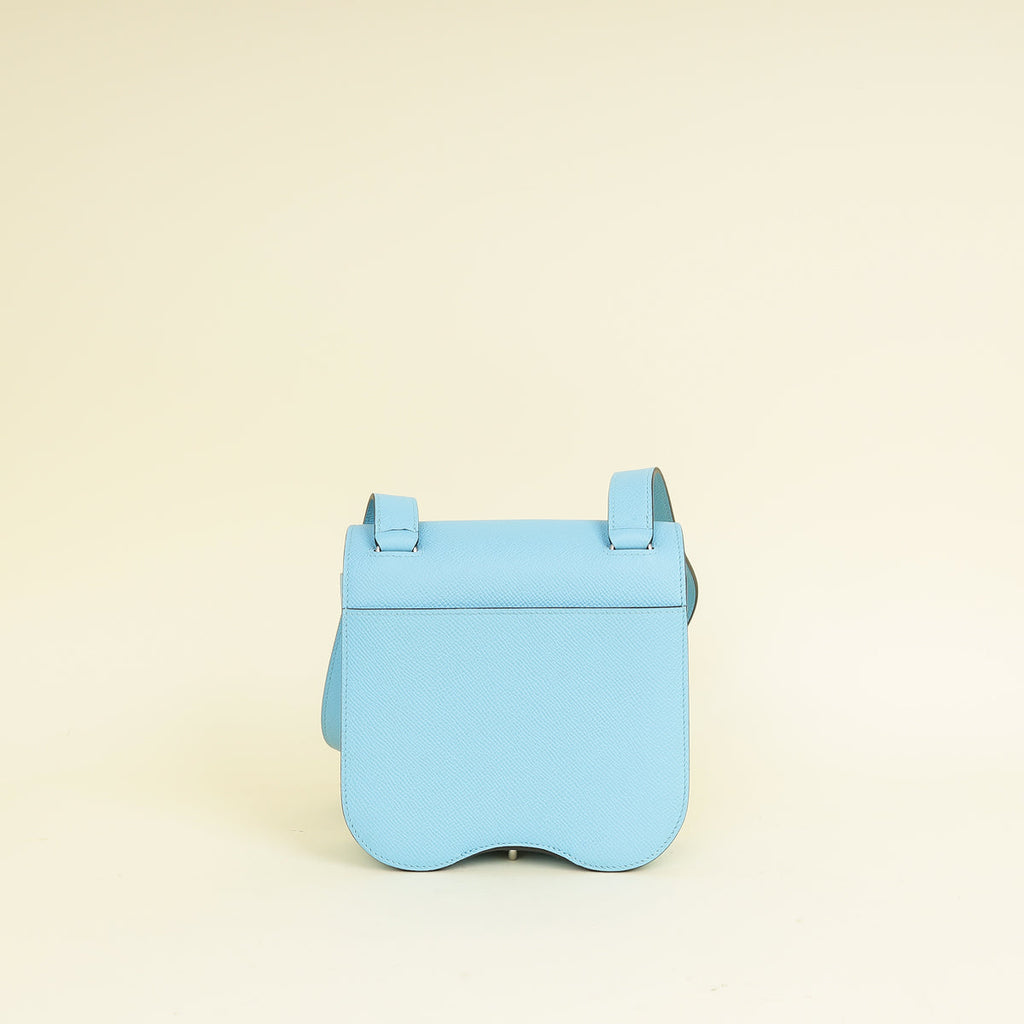 Hermes Blue Celeste Mini Della Cavalleria Bag