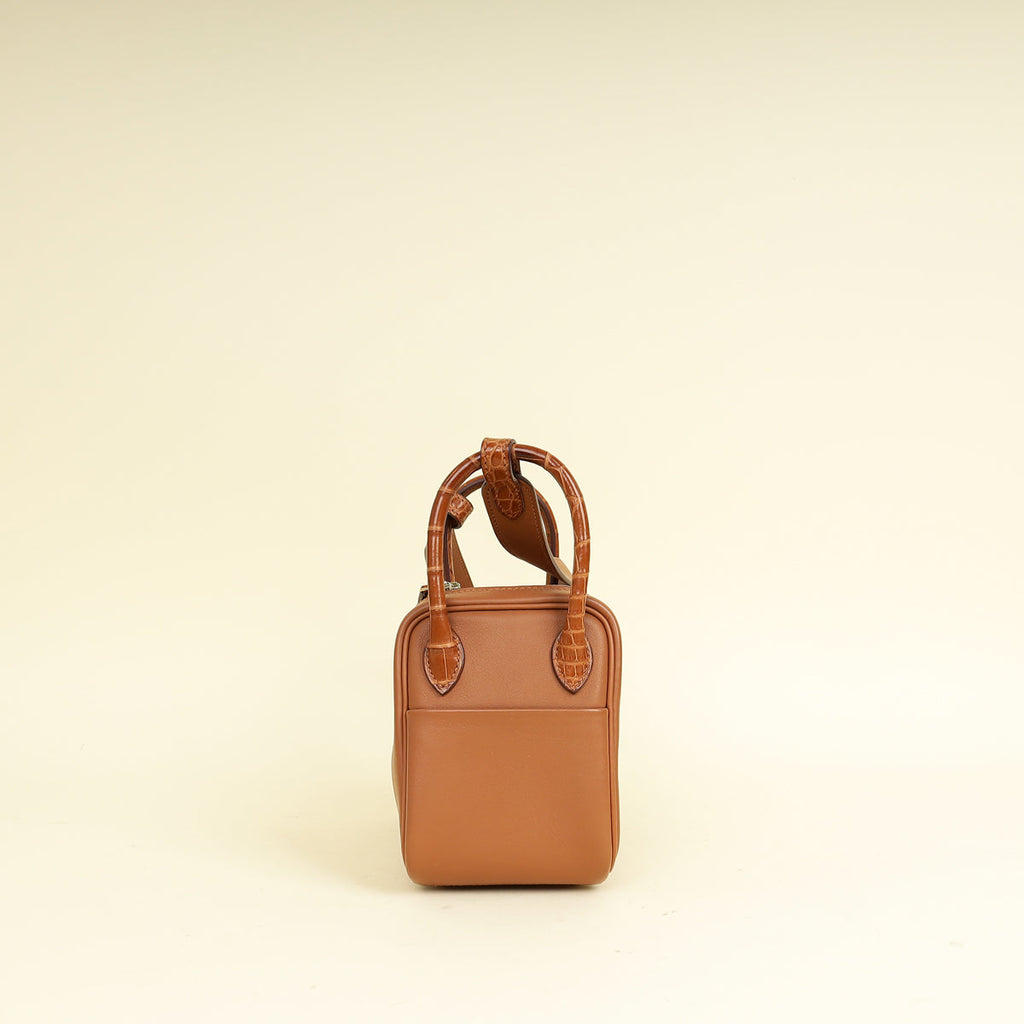 Hermes Fauve Mini Lindy Touch Bag