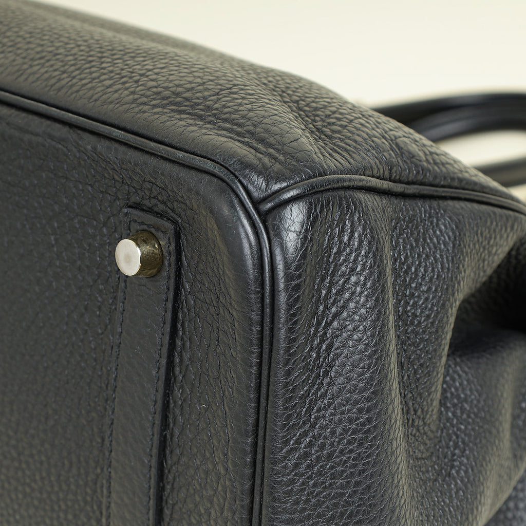 Hermes Noir Birkin 35 Bag
