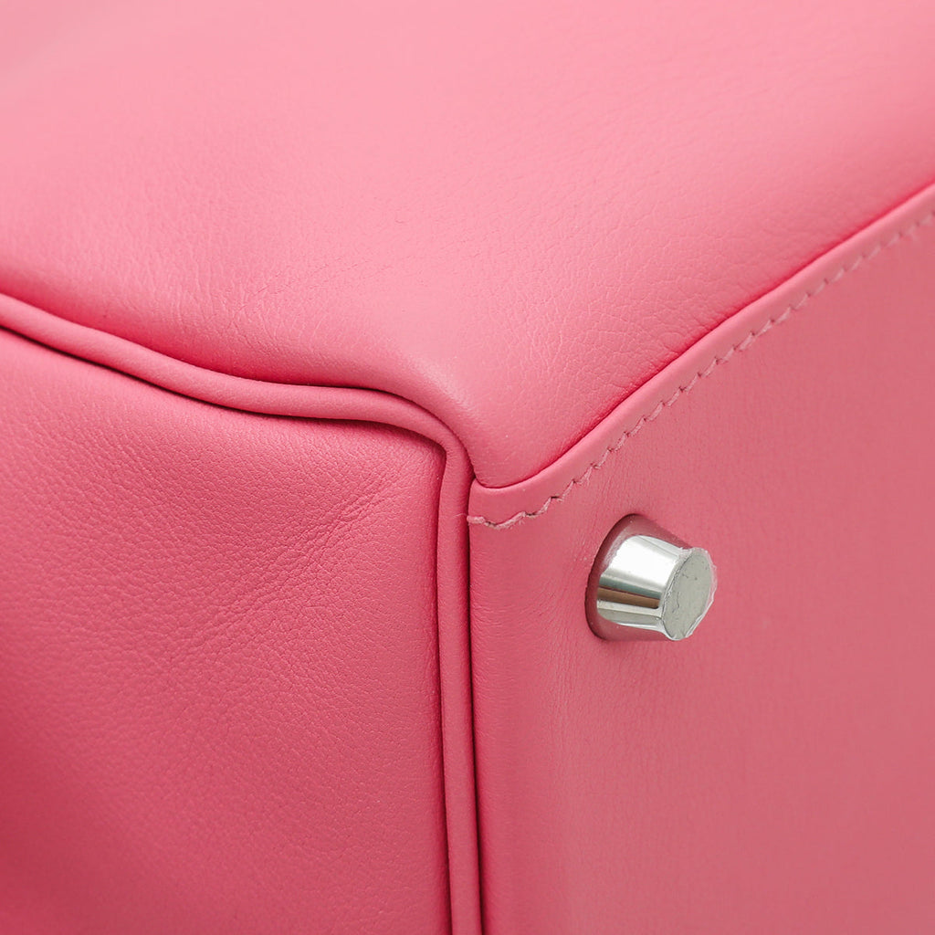 Hermes Rose Azalee Evercolor Retourne Kelly 25 Bag
