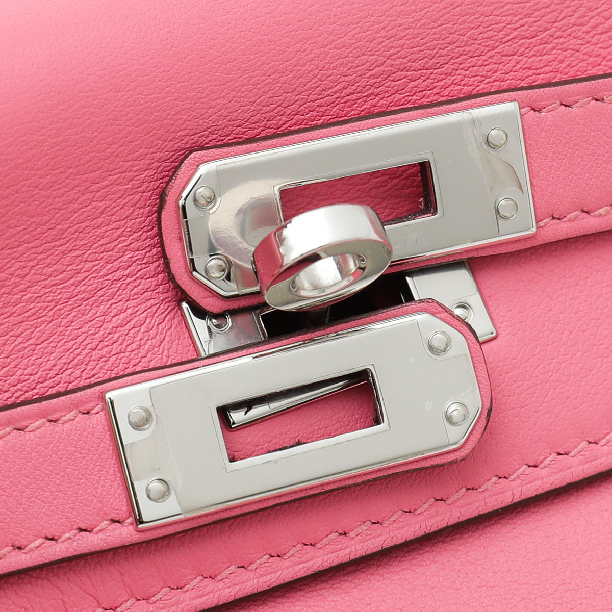 Hermes Rose Azalee Evercolor Retourne Kelly 25 Bag