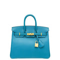 Hermes Bleu Izmir Birkin 25 Bag