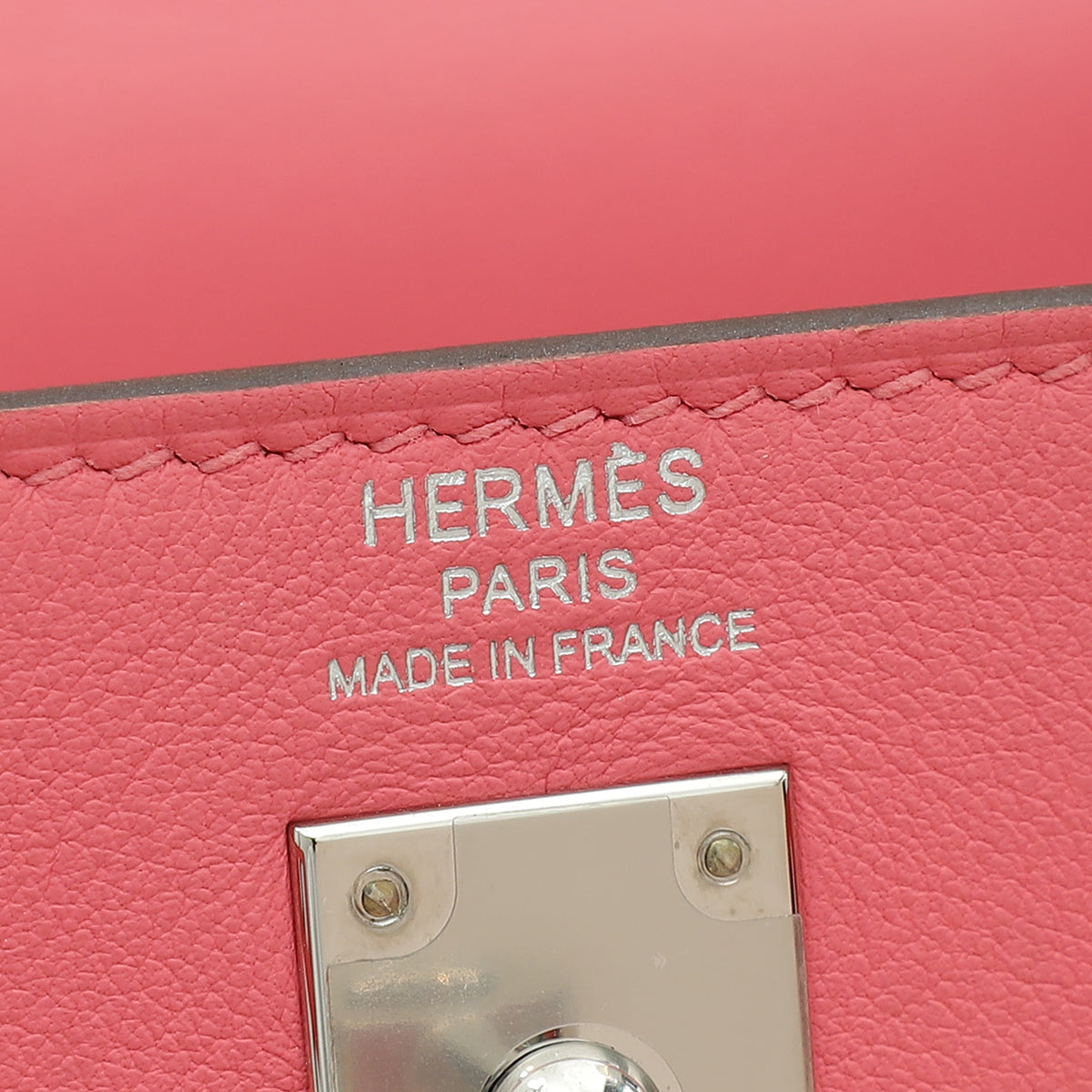Hermes Rose Azalee Kelly 25 Retourne Bag