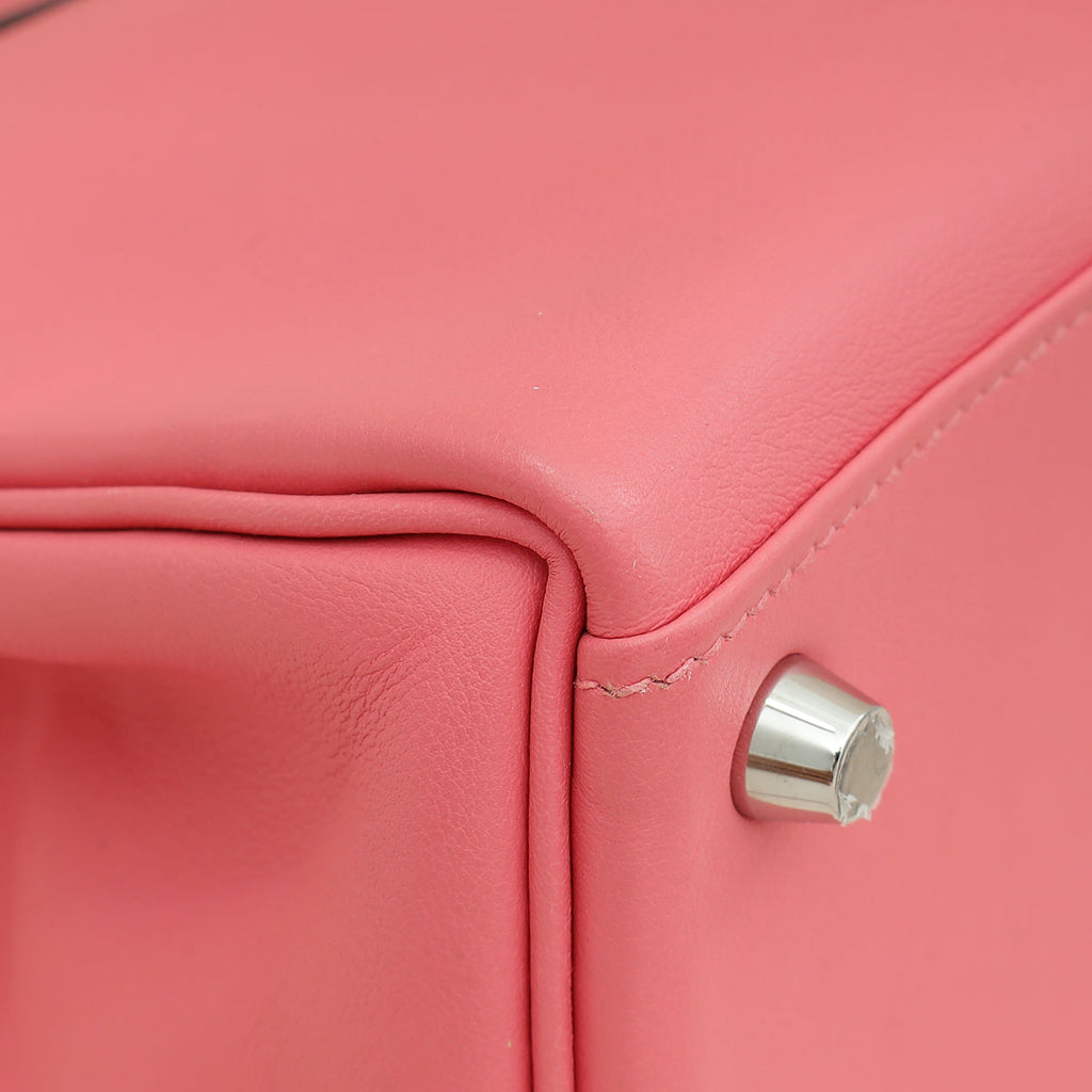 Hermes Rose Azalee Kelly 25 Retourne Bag