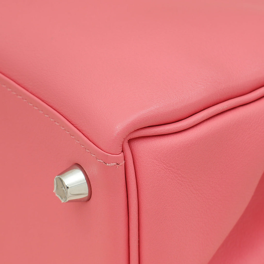 Hermes Rose Azalee Kelly 25 Retourne Bag