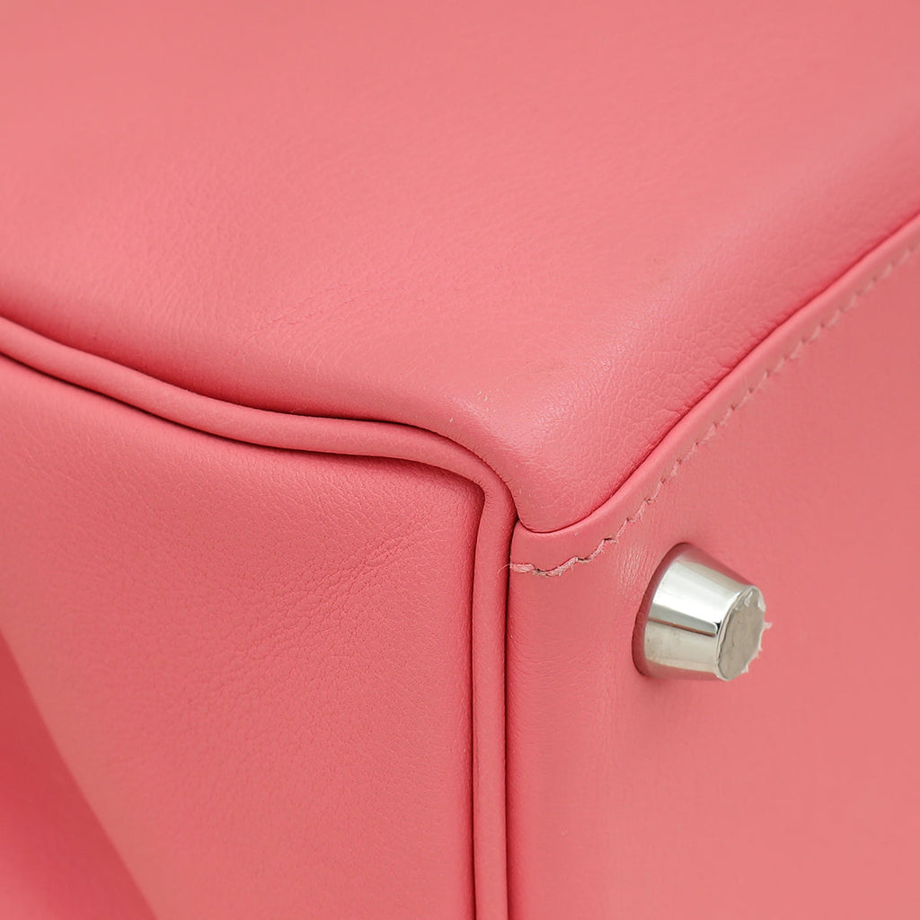 Hermes Rose Azalee Kelly 25 Retourne Bag