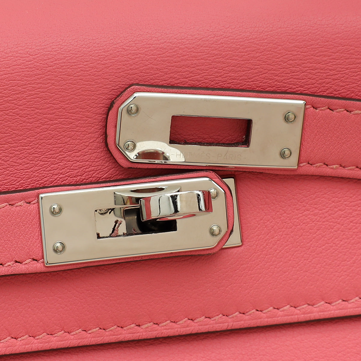 Hermes Rose Azalee Kelly 25 Retourne Bag