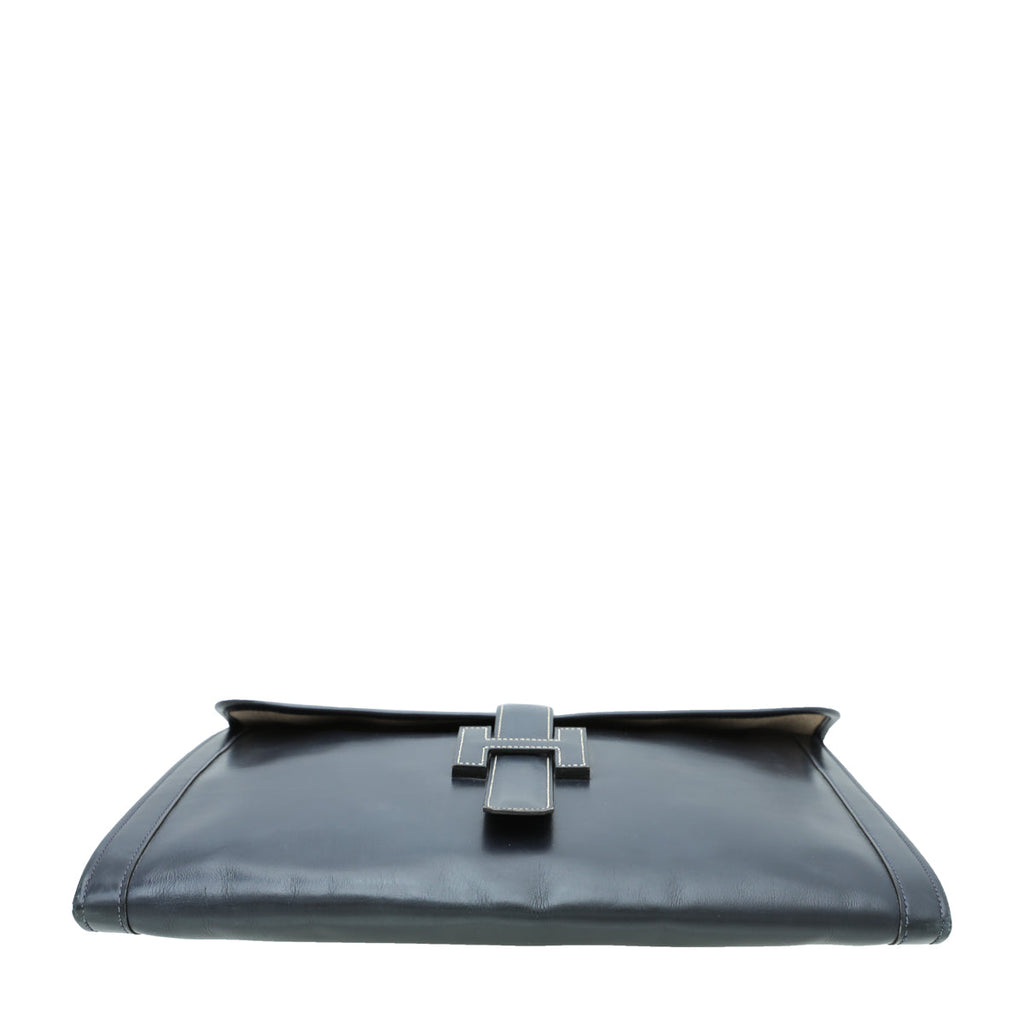 Hermes Bicolor Jige Elan 34 Box Clutch