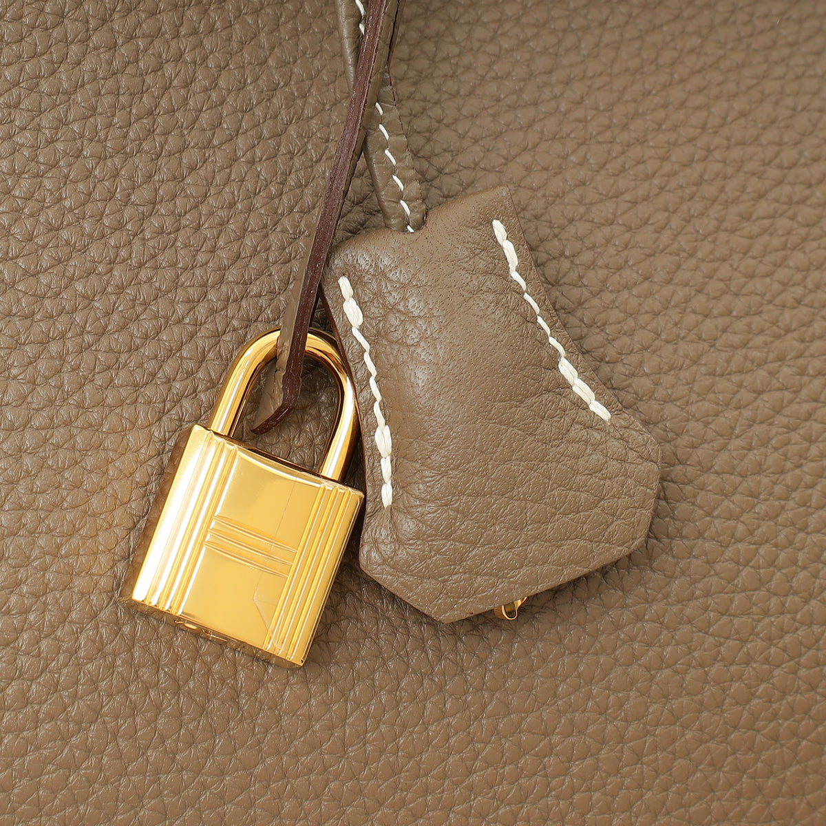 Hermes Etoupe Retourne Birkin 35 Bag