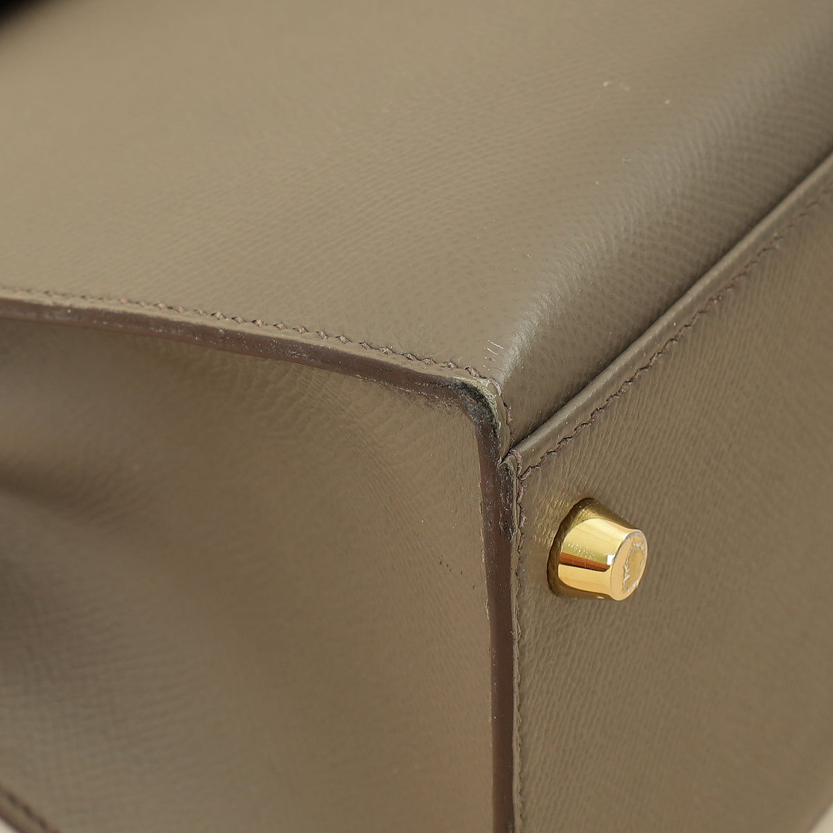 Hermes Gris Etain Sellier Kelly 28 Bag