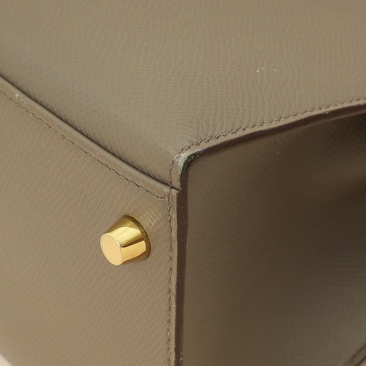 Hermes Gris Etain Sellier Kelly 28 Bag