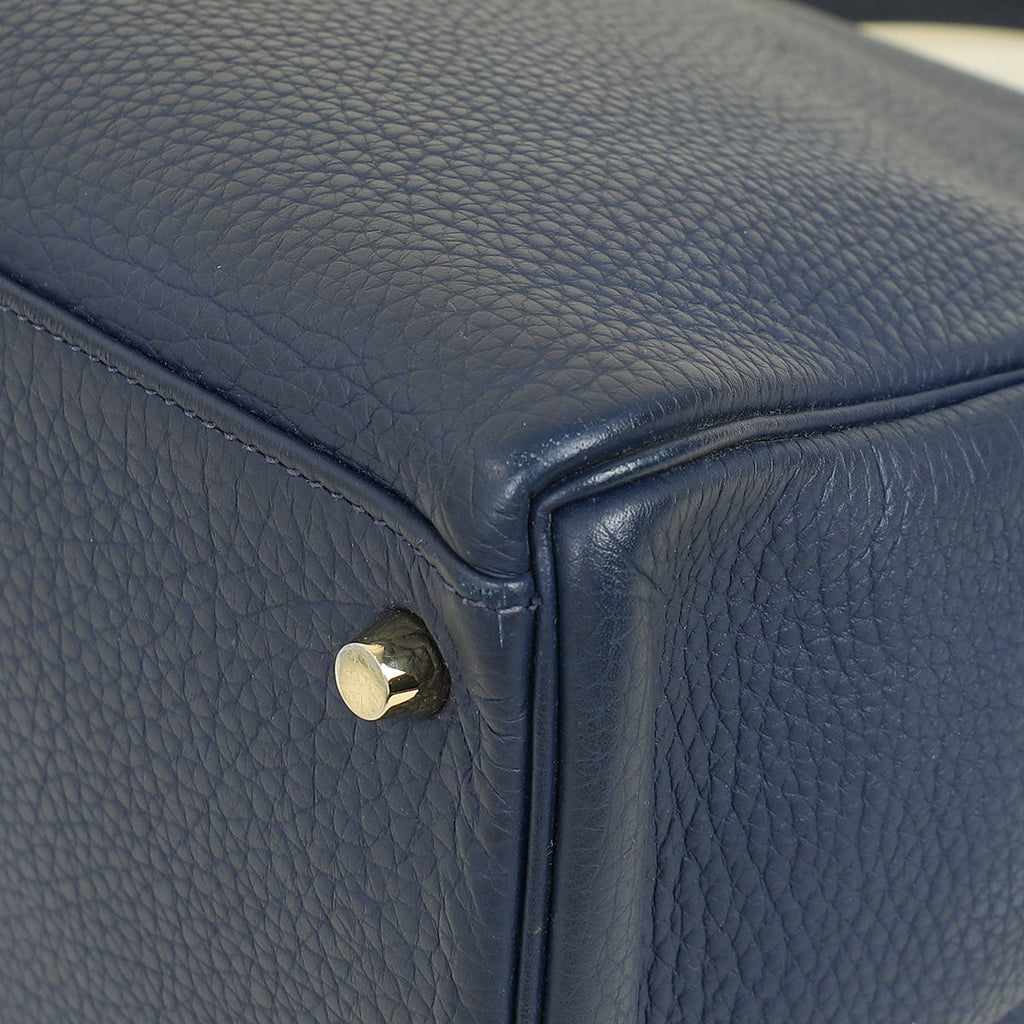 Hermes Bleu Indigo Retourne Kelly 35 Bag