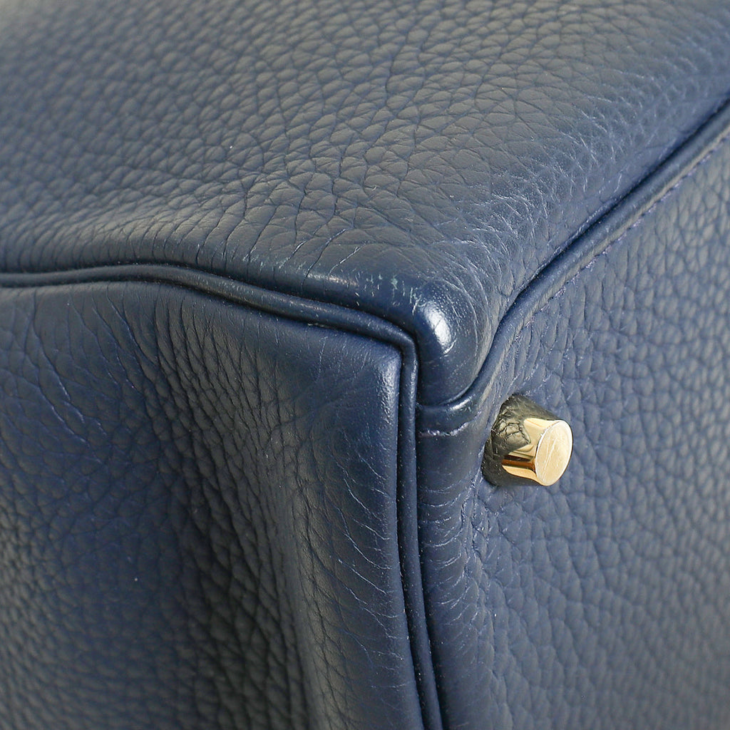Hermes Bleu Indigo Retourne Kelly 35 Bag