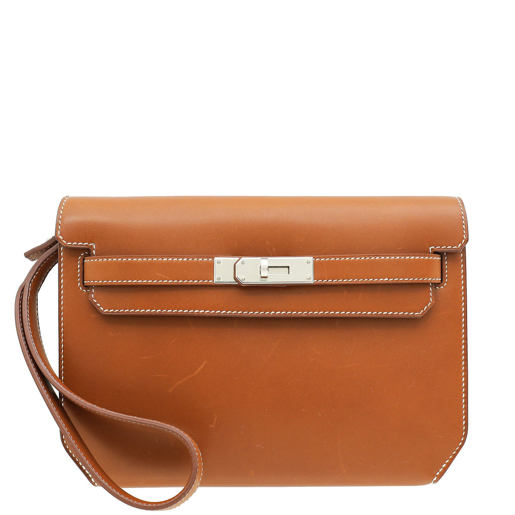 Hermes Gold Depeches 25 Box Pouch