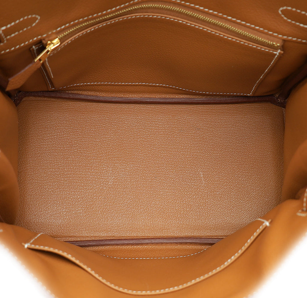 Hermes Gold Retourne Birkin 25 Bag