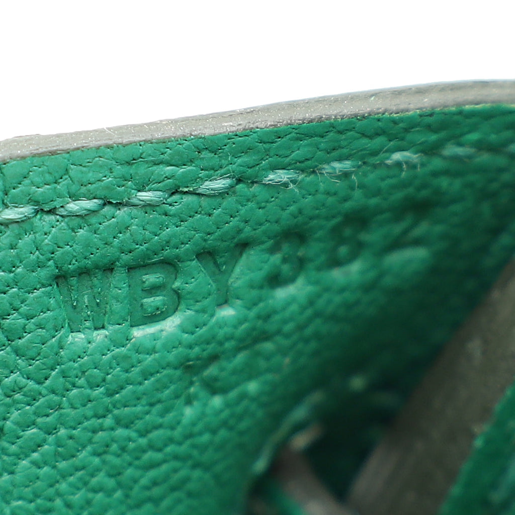 Hermes Menthe Retourne Birkin 25 Bag