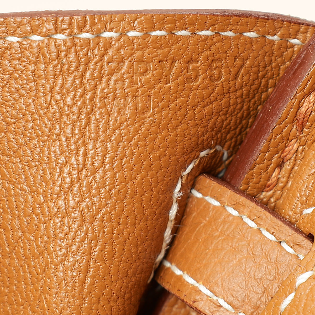 Hermes Gold Birkin 25 Retourne Bag