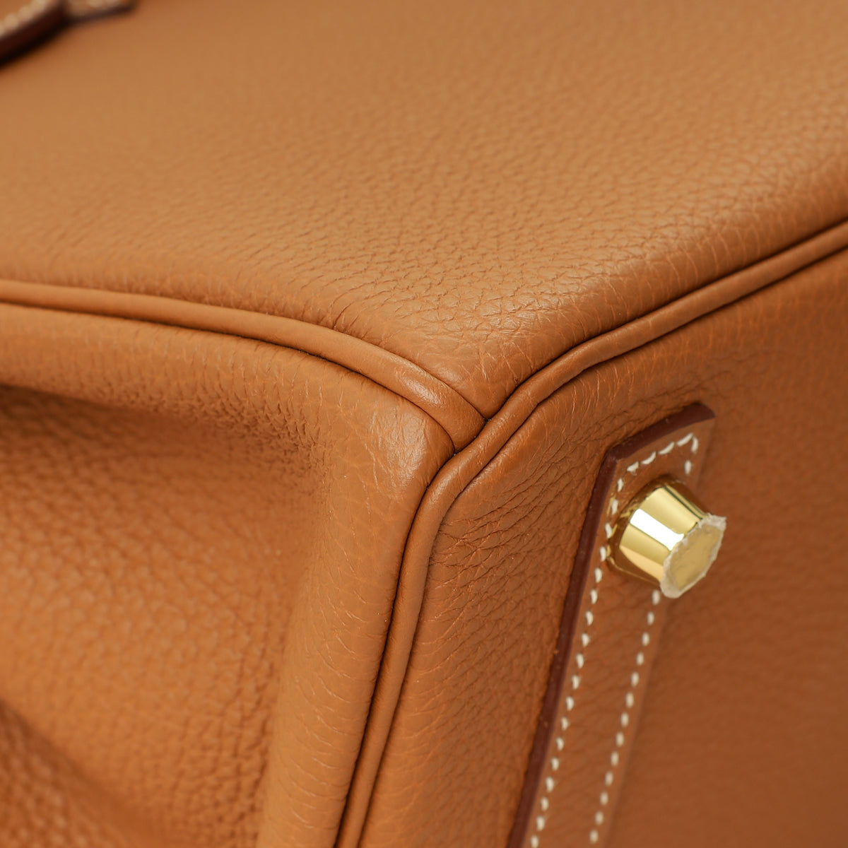 Hermes Gold Birkin 25 Retourne Bag