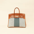 Hermes Bicolor Flag Birkin 35 Bag