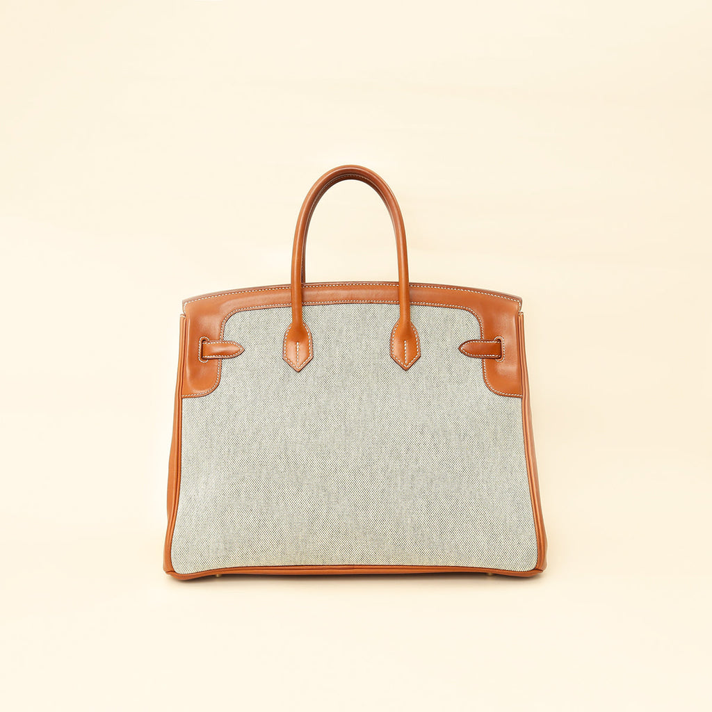 Hermes Bicolor Flag Birkin 35 Bag