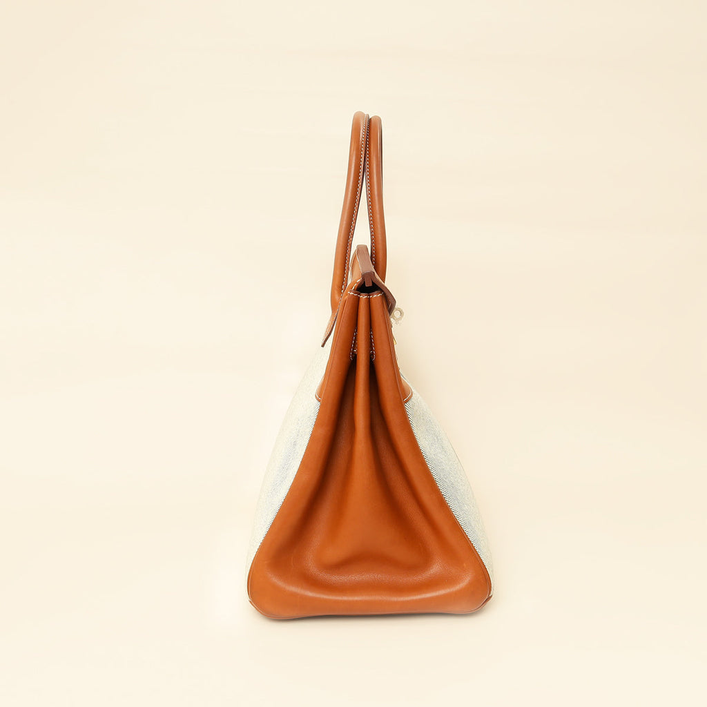 Hermes Bicolor Flag Birkin 35 Bag