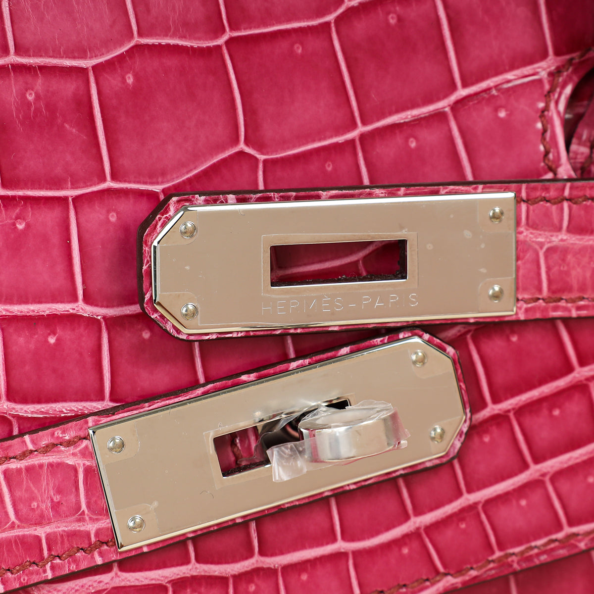 Hermes Fuchsia Porosus Crocodile Birkin Bag