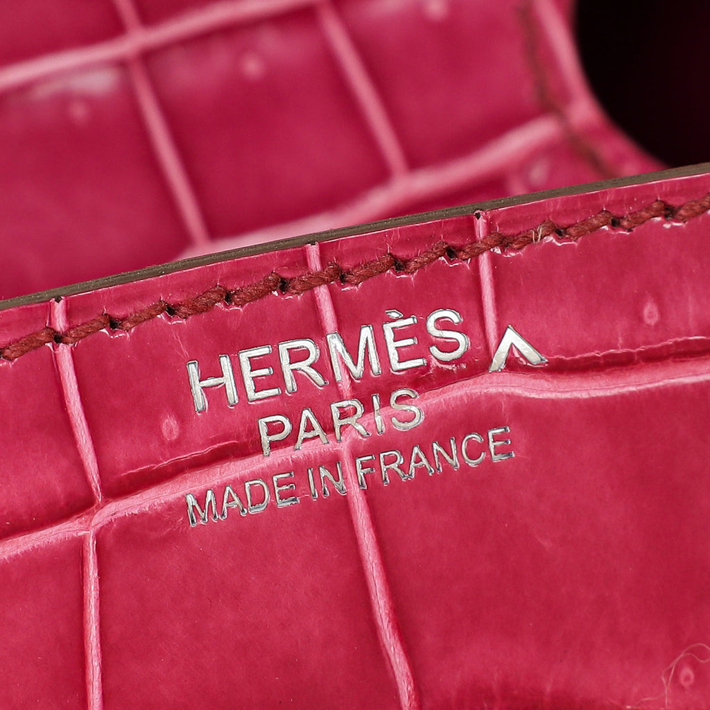 Hermes Fuchsia Porosus Crocodile Birkin Bag