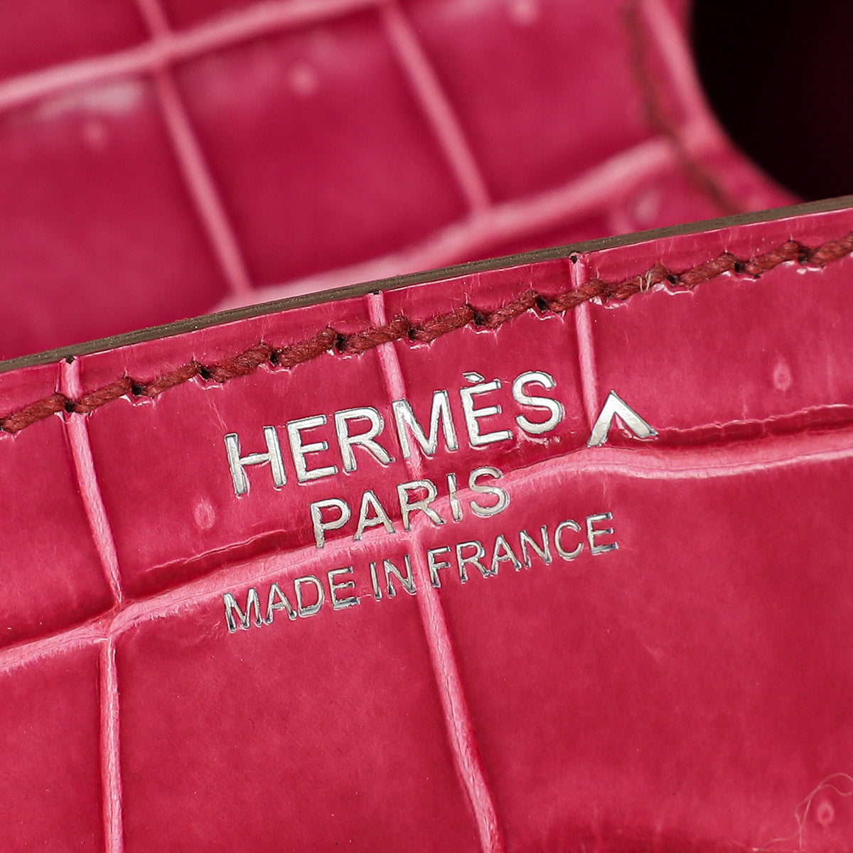 Hermes Fuchsia Porosus Crocodile Birkin Bag