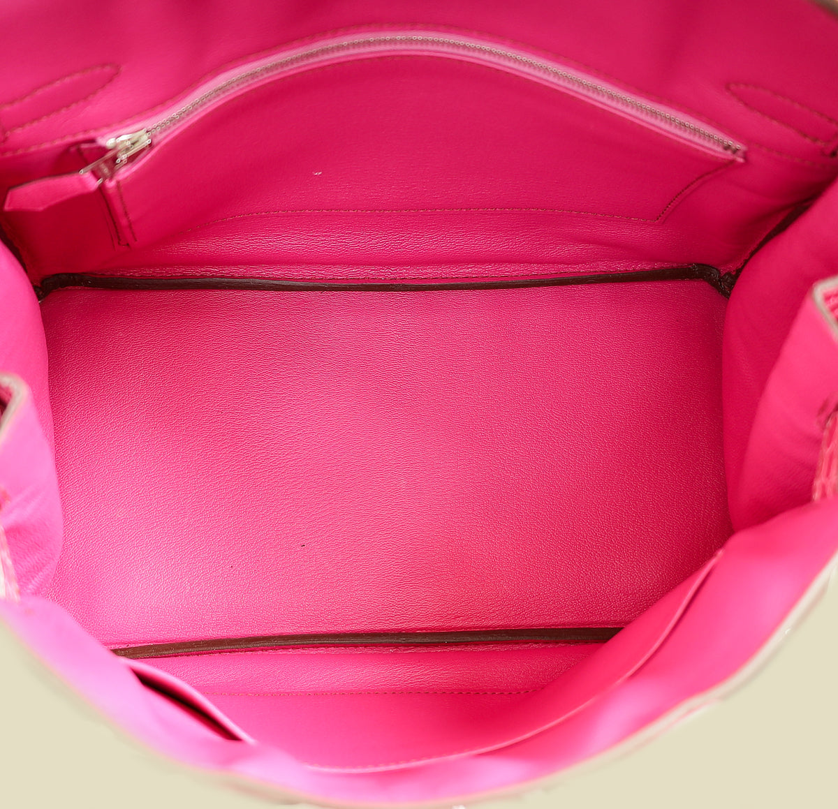 Hermes Fuchsia Porosus Crocodile Birkin Bag