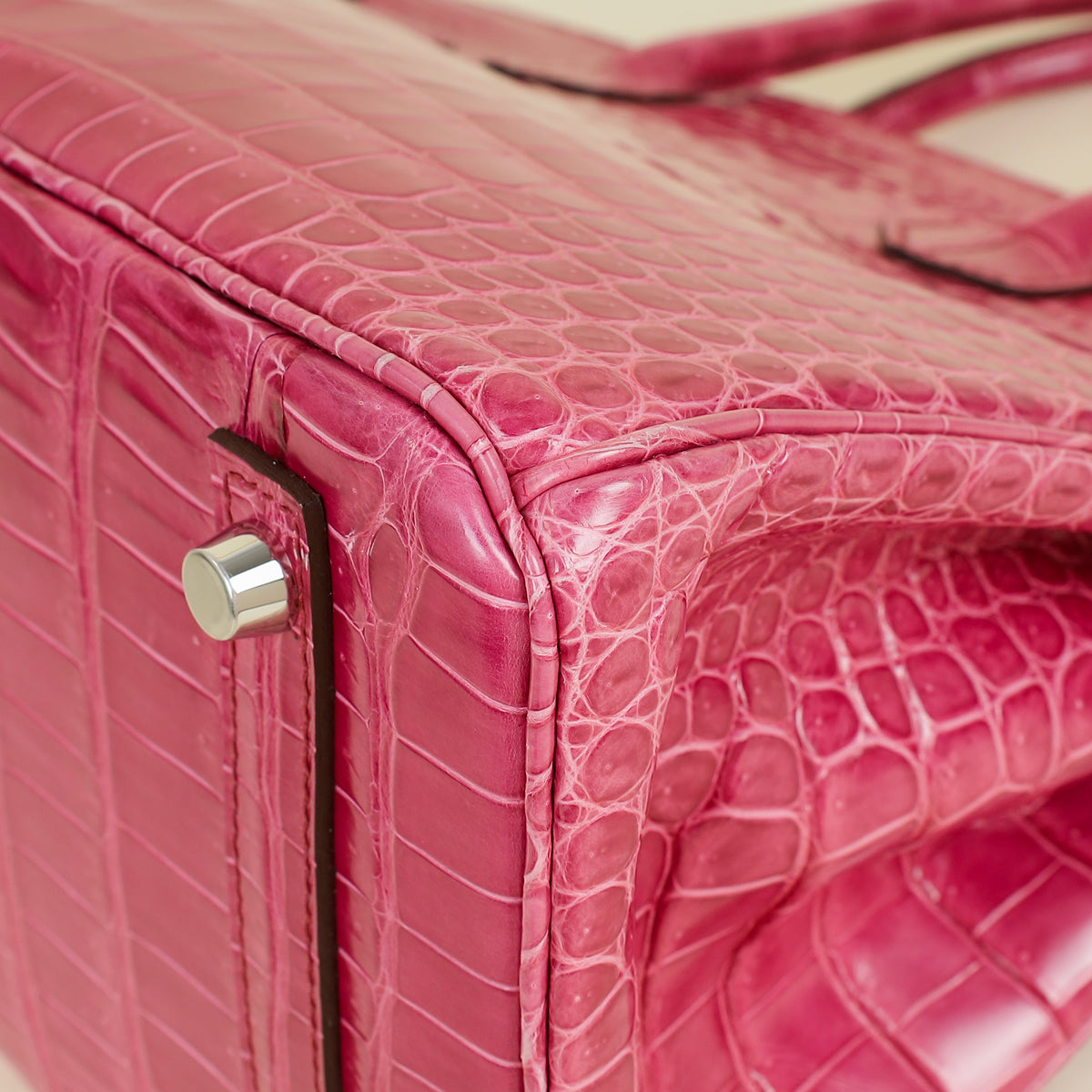 Hermes Fuchsia Porosus Crocodile Birkin Bag