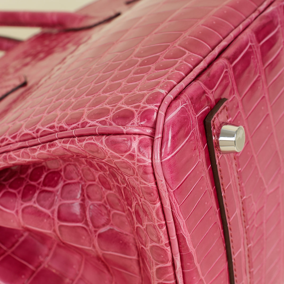 Hermes Fuchsia Porosus Crocodile Birkin Bag