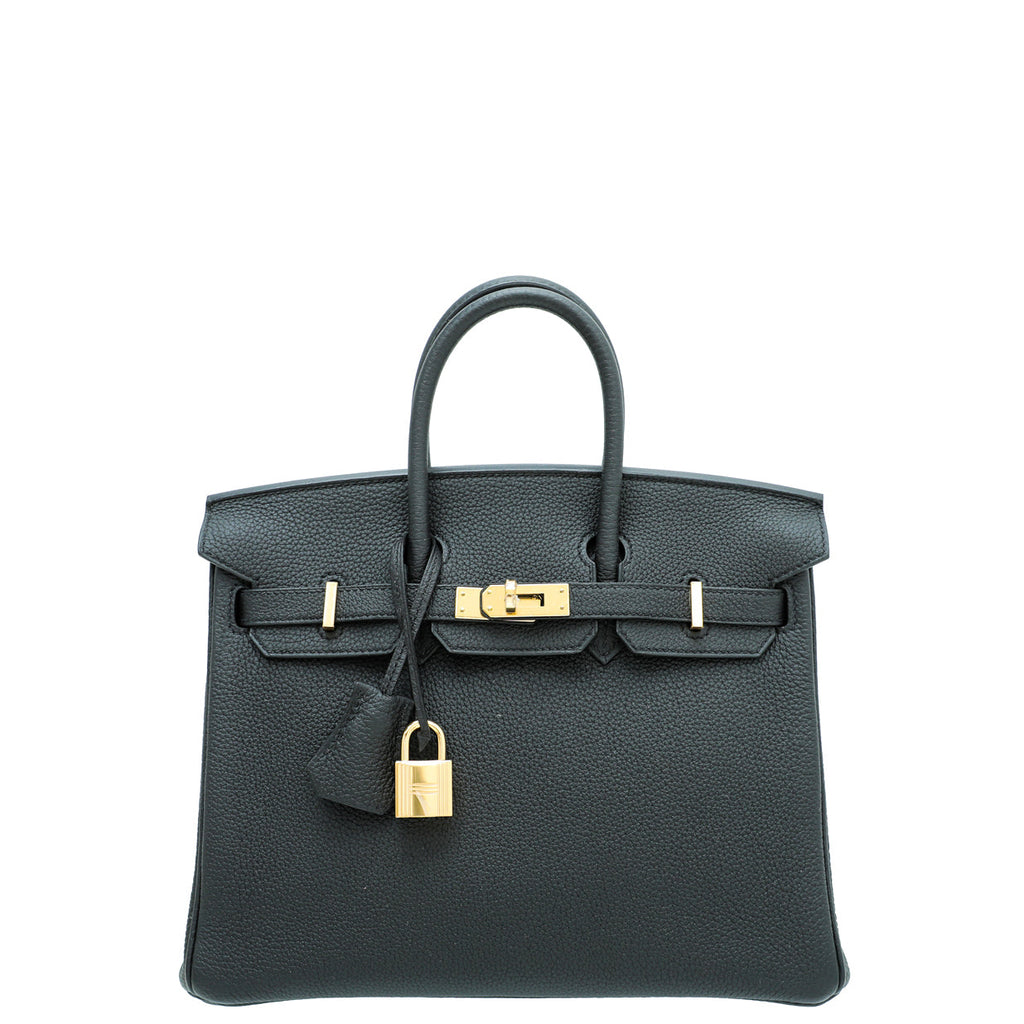 Hermes Noir Birkin 25 Bag