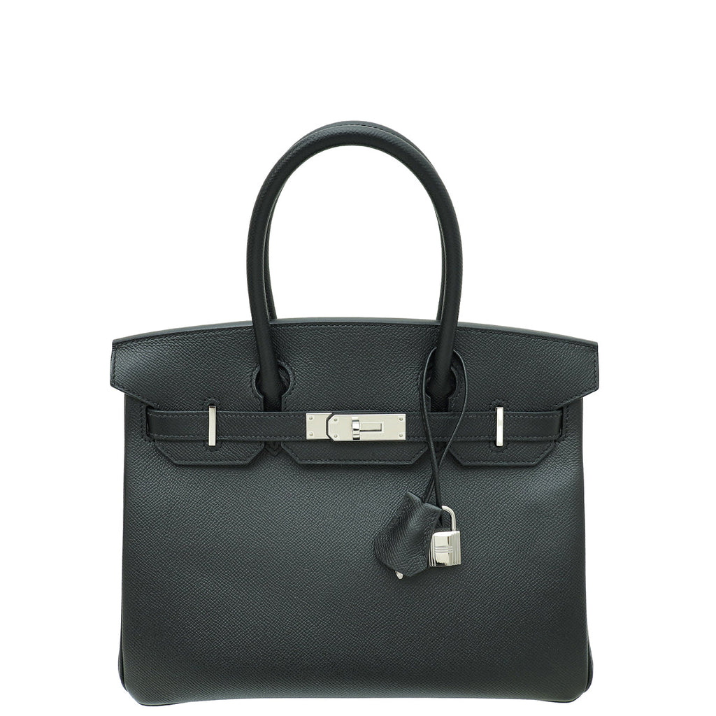 Hermes Noir Birkin 30 Bag