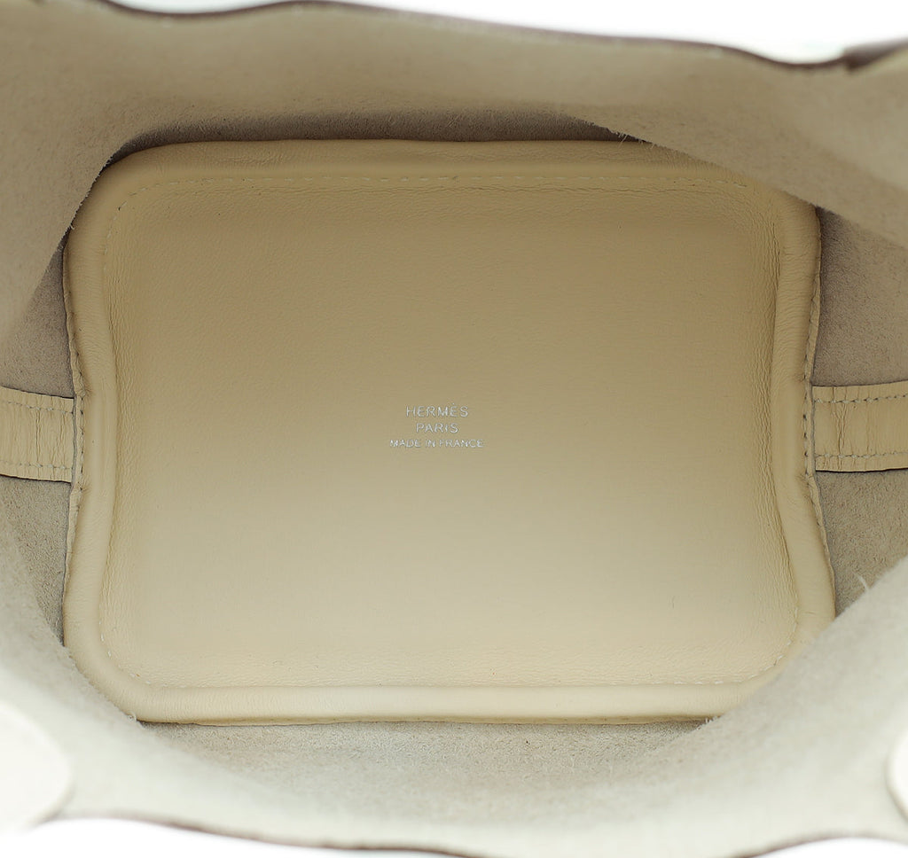 Hermes Tricolor Picotin Lock 14 Lucky Daisy Print Micro Bag