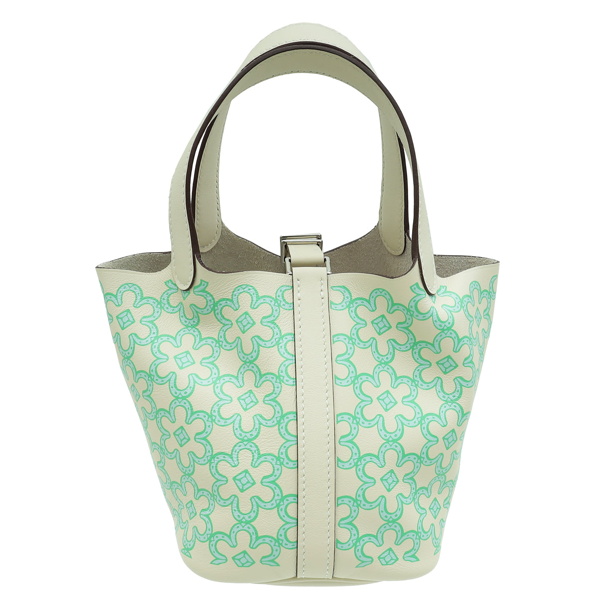 Hermes Tricolor Picotin Lock 14 Lucky Daisy Print Micro Bag