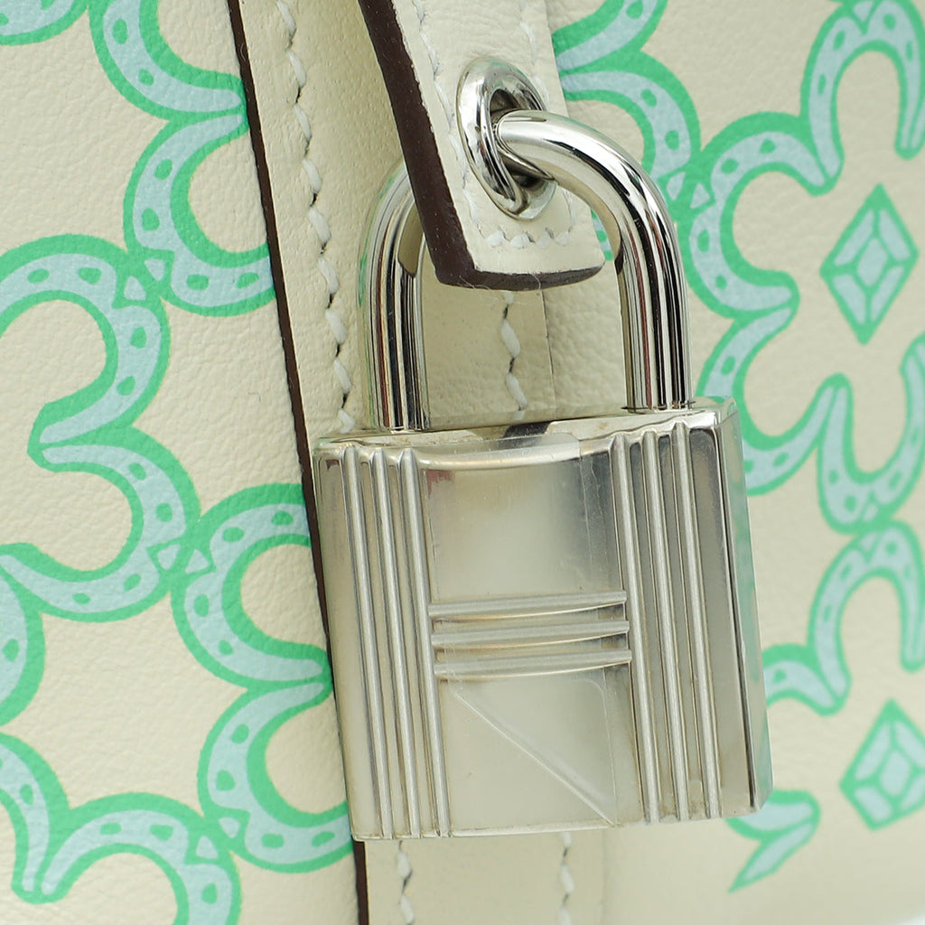Hermes Tricolor Picotin Lock 14 Lucky Daisy Print Micro Bag