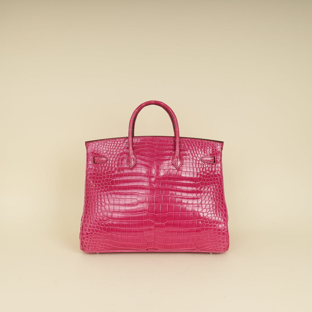Hermes Shiny Porosus Crocodile Birkin 40