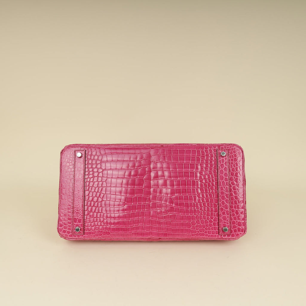 Hermes Shiny Porosus Crocodile Birkin 40