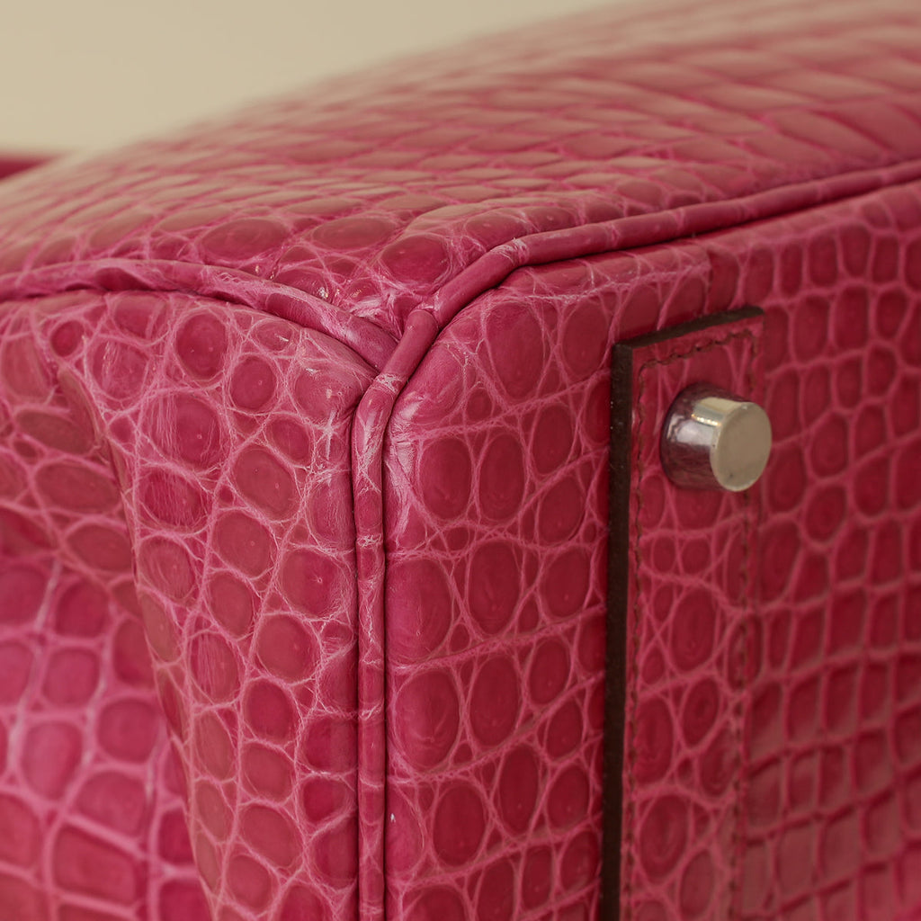 Hermes Shiny Porosus Crocodile Birkin 40