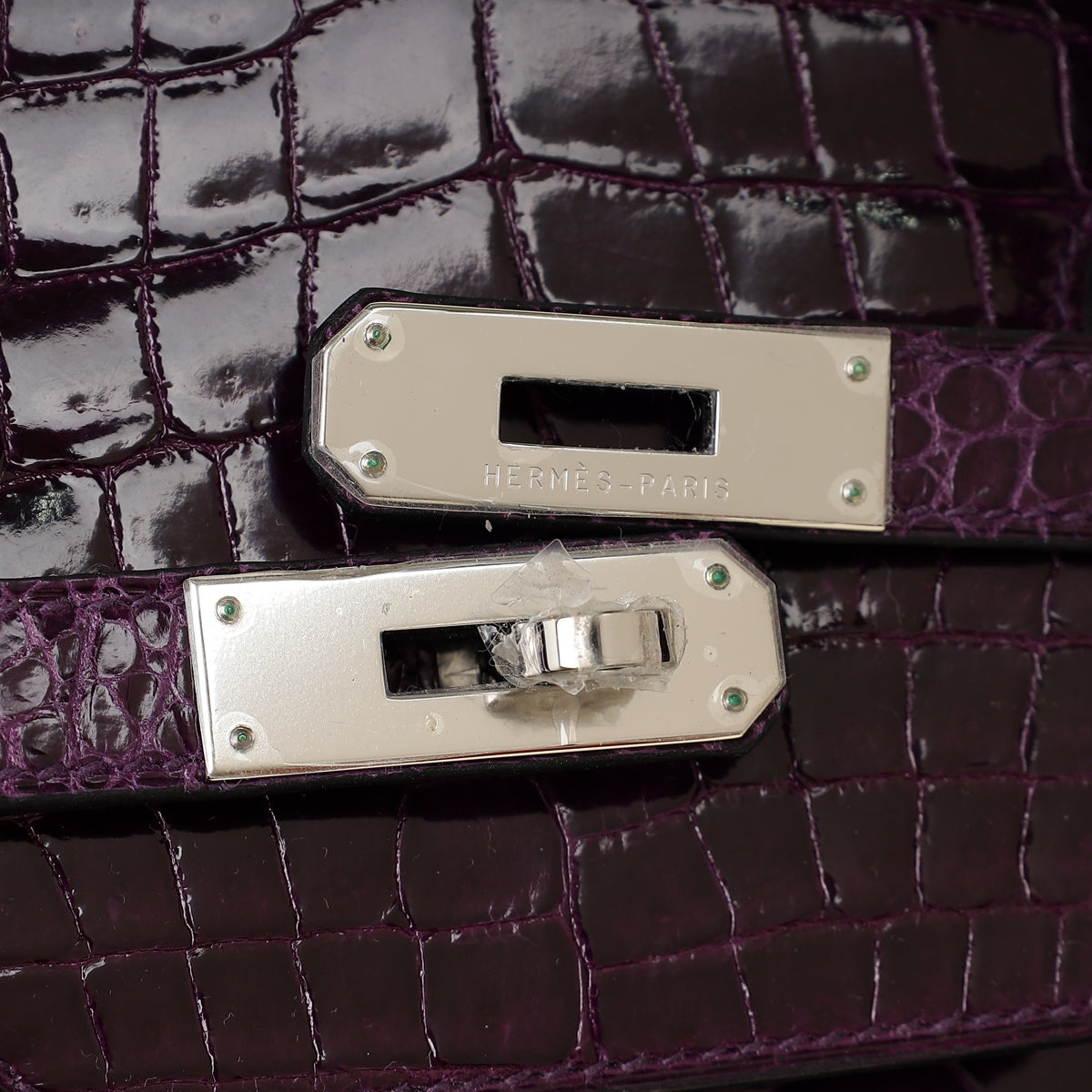 Hermes Shiny Porosus Crocodile Birkin 40