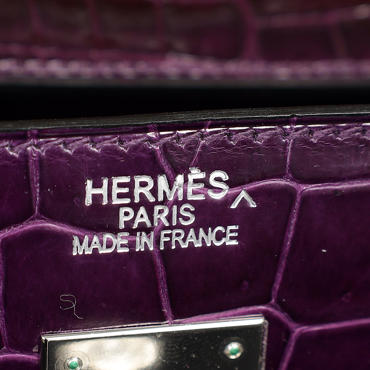 Hermes Shiny Porosus Crocodile Birkin 40