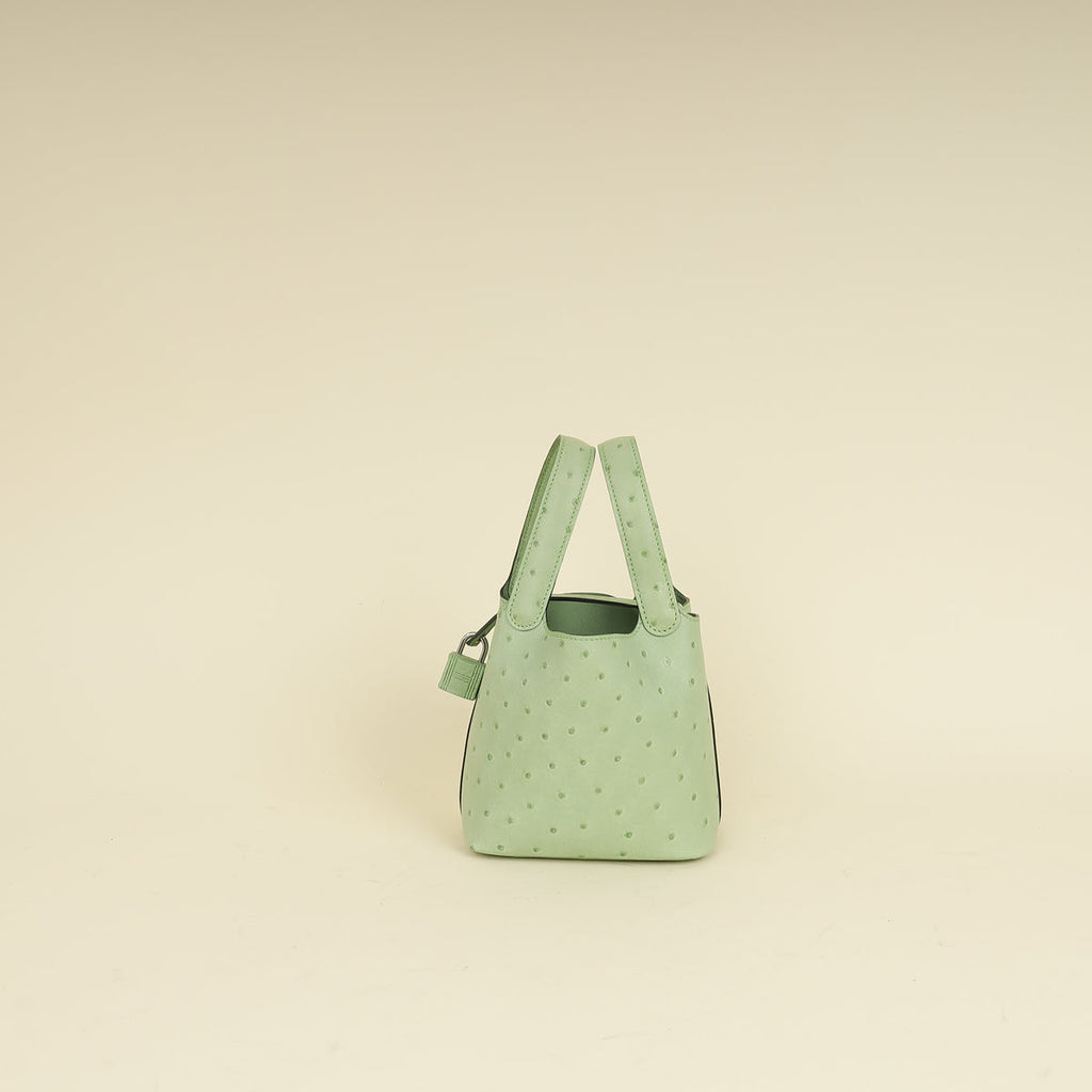 Hermes Ostrich Micro Picotin Lock 14 Bag