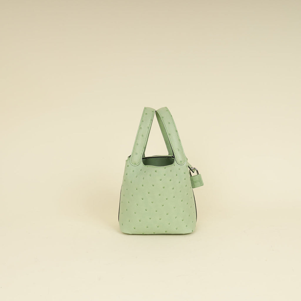 Hermes Ostrich Micro Picotin Lock 14 Bag