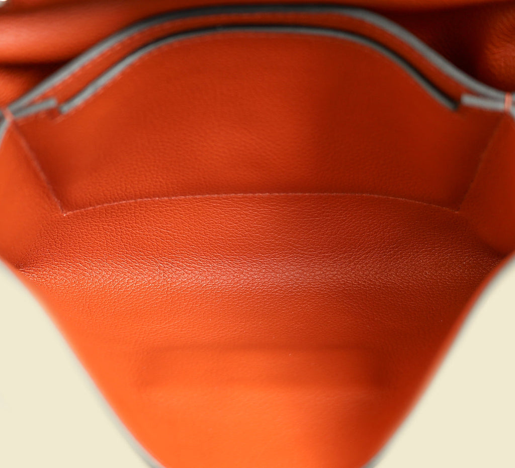 Hermes Bicolor H Passant Clutch Bag