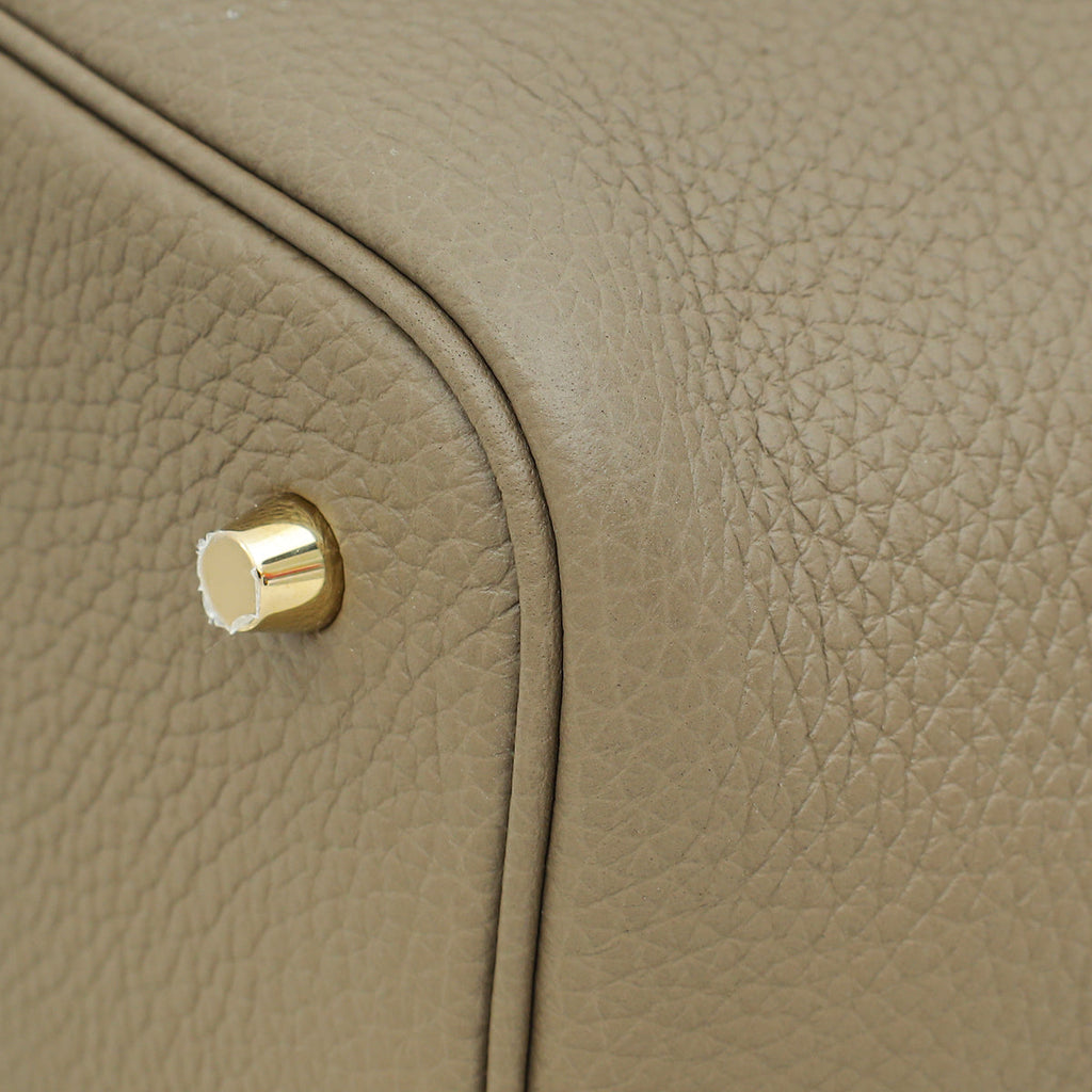 Hermes Etoupe Picotin Lock 22 Bag