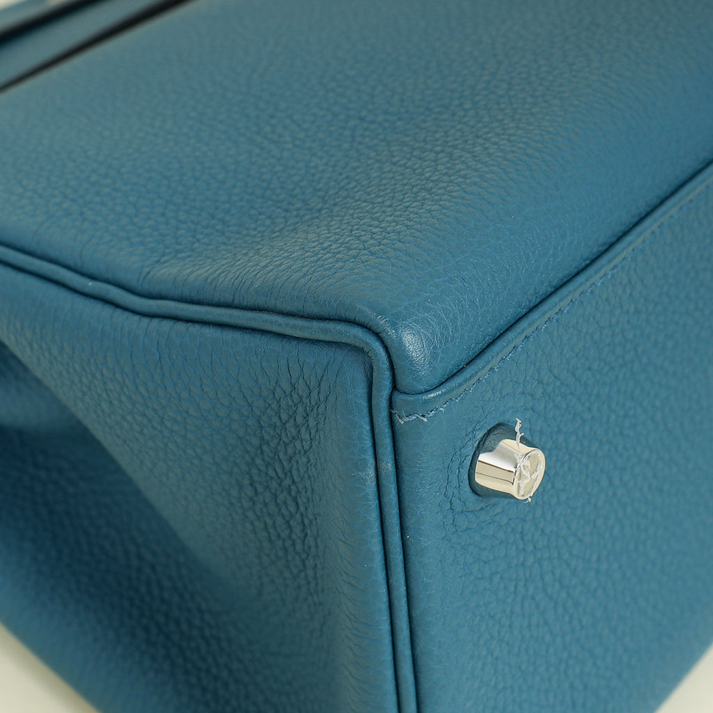 Hermes Cobalt Kelly 32 Retourne Bag